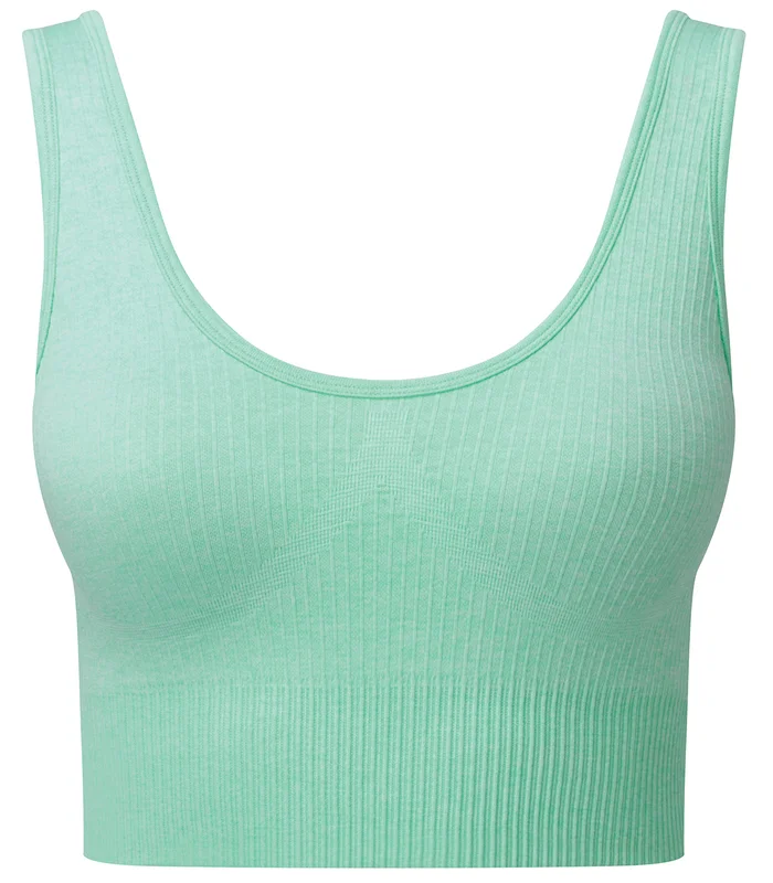 TriDri® TriDri® Women's TriDri® ribbed seamless 3D fit multi-sport bra in Peppermint Melange