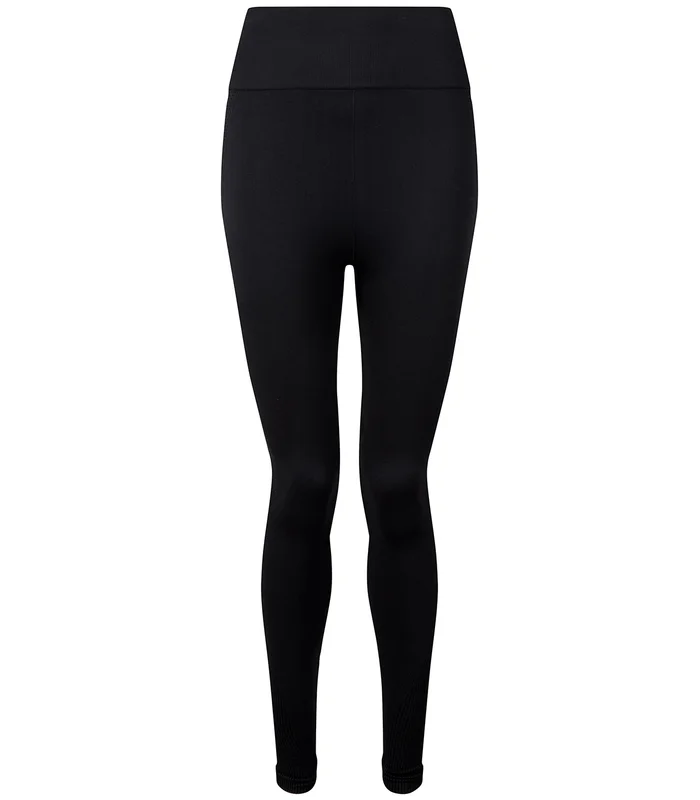 TriDri® TriDri® Women's TriDri® seamless '3D fit' multi-sport sculpt solid colour leggings in Black
