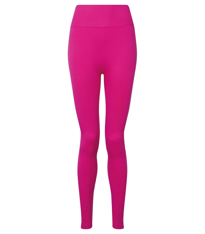 TriDri® TriDri® Women's TriDri® seamless '3D fit' multi-sport sculpt solid colour leggings in Fuchsia