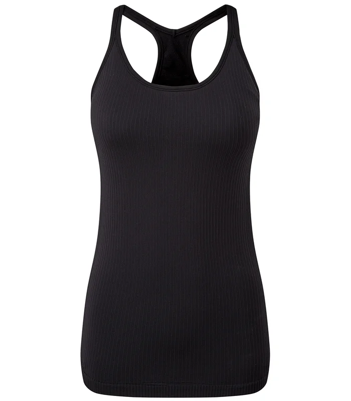 TriDri® TriDri® Women's TriDri® seamless '3D fit' multi-sport sculpt vest with secret support in Black