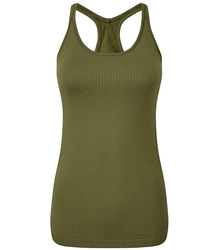 TriDri® TriDri® Women's TriDri® seamless '3D fit' multi-sport sculpt vest with secret support in Olive