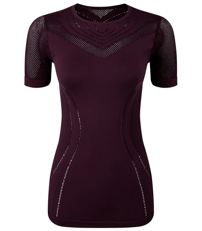 TriDri® TriDri® Women's TriDri® seamless '3D fit' multi-sport reveal sports top in Mulberry