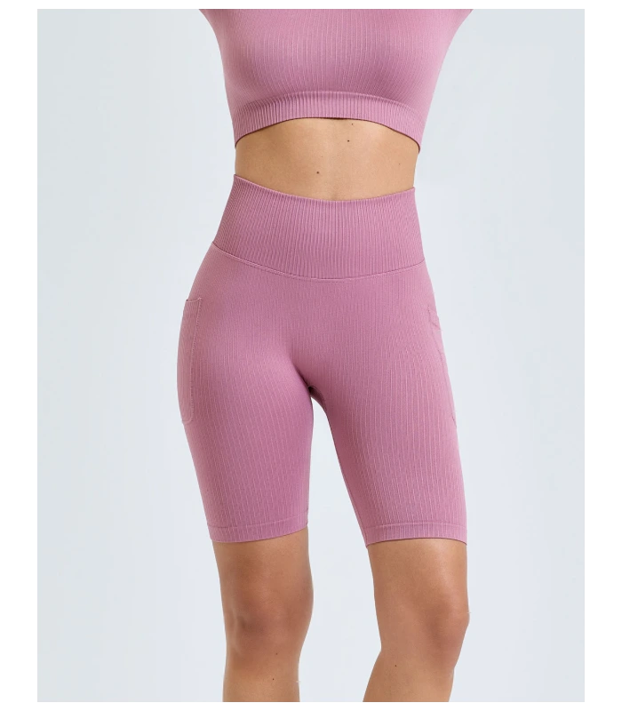 TriDri® TriDri® Womens TriDri® ribbed seamless '3D Fit' cycle shorts in Black