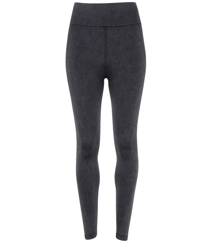 TriDri® TriDri® Women's TriDri® seamless '3D fit' multi-sport denim look leggings in Black Denim