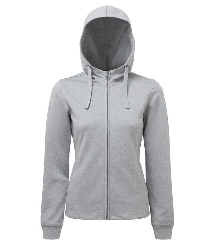 TriDri® TriDri® Women's TriDri® spun dyed full-zip hoodie in Grey Melange