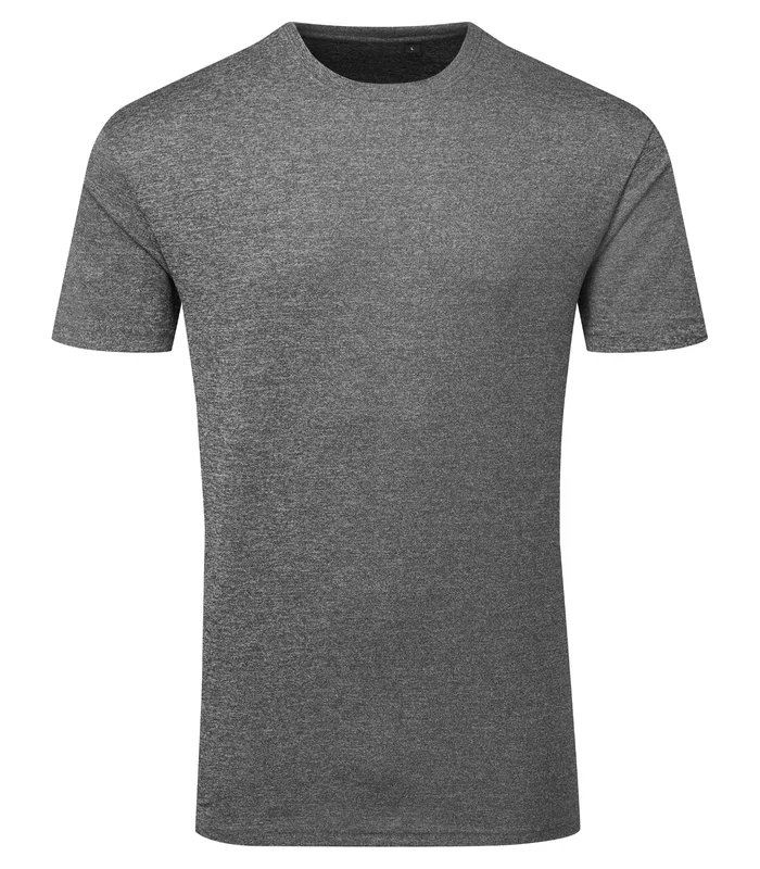 TriDri® TriDri® TriDri® Ion-Charge recycled textured tee in Black Melange
