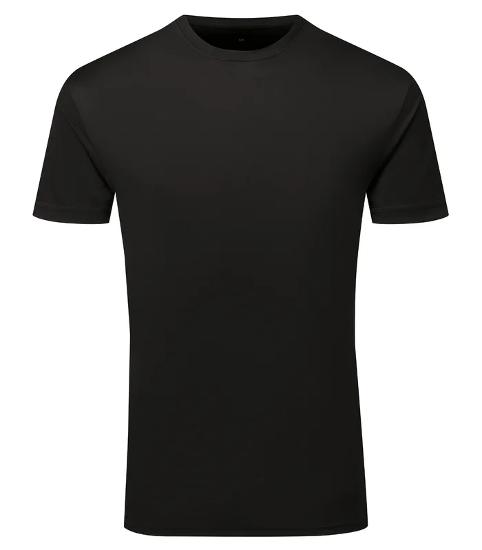 TriDri® TriDri® TriDri® Ion-Charge recycled textured tee in Black