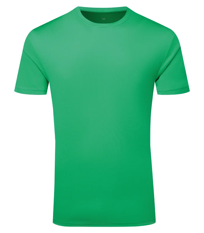 TriDri® TriDri® TriDri® Ion-Charge recycled textured tee in Bright Kelly