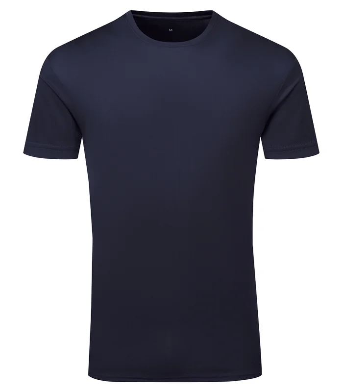 TriDri® TriDri® TriDri® Ion-Charge recycled textured tee in French Navy