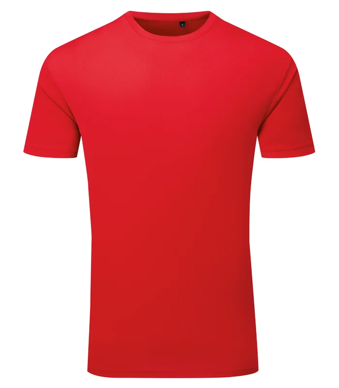 TriDri® TriDri® TriDri® Ion-Charge recycled textured tee in Fire Red