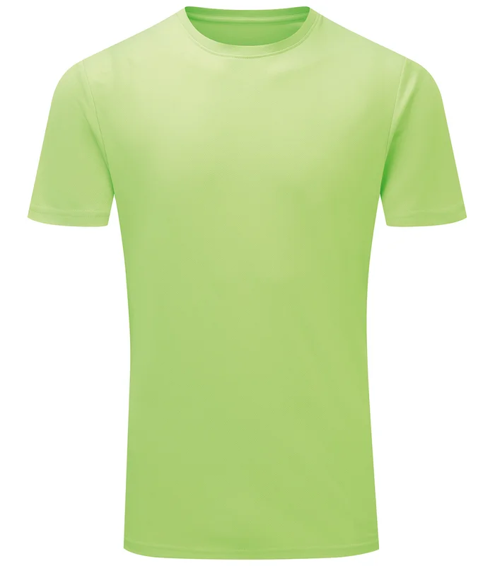 TriDri® TriDri® TriDri® Ion-Charge recycled textured tee in Lightning Green