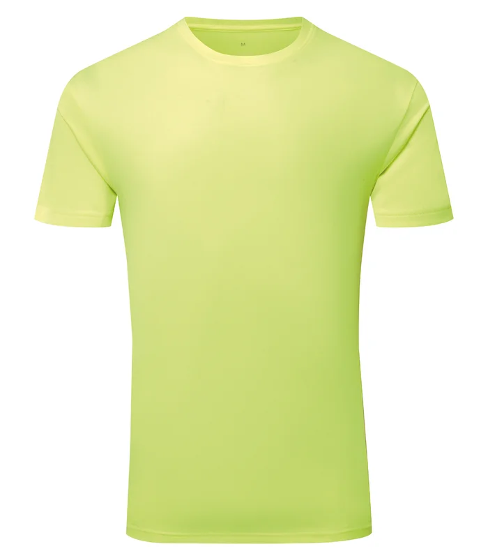TriDri® TriDri® TriDri® Ion-Charge recycled textured tee in Lightning Yellow