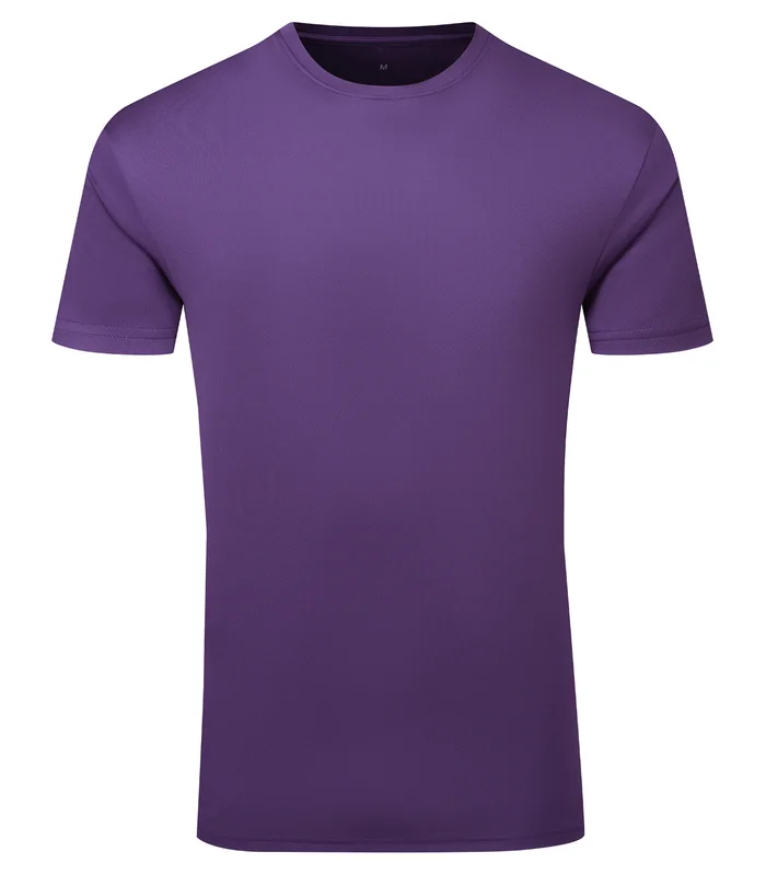 TriDri® TriDri® TriDri® Ion-Charge recycled textured tee in Bright Purple