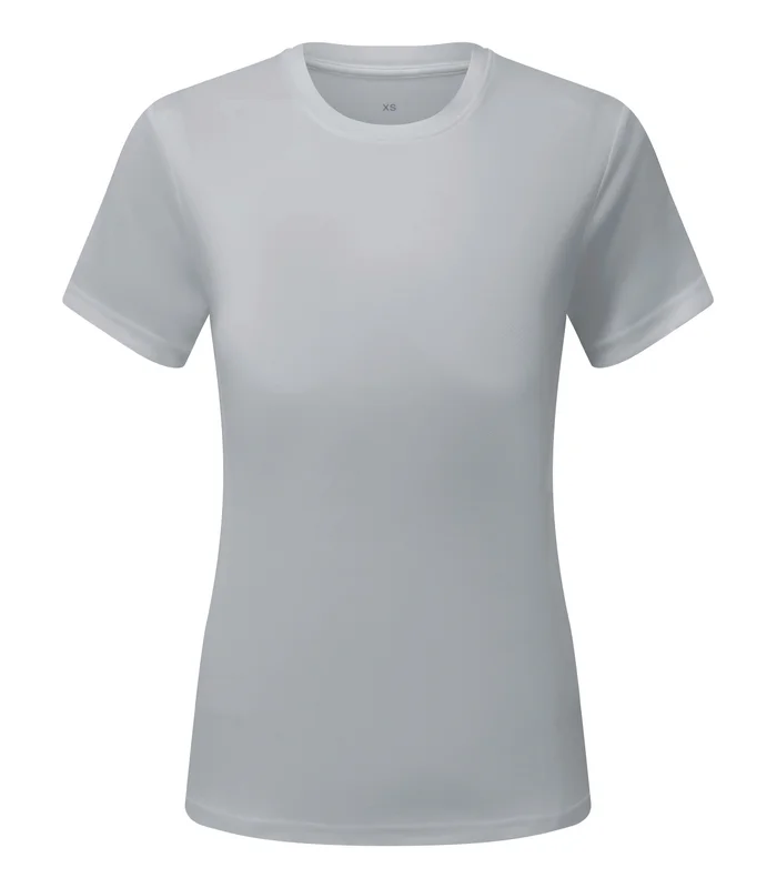 TriDri® TriDri® Womens TriDri® Ion-Charge recycled textured tee in Cool Grey