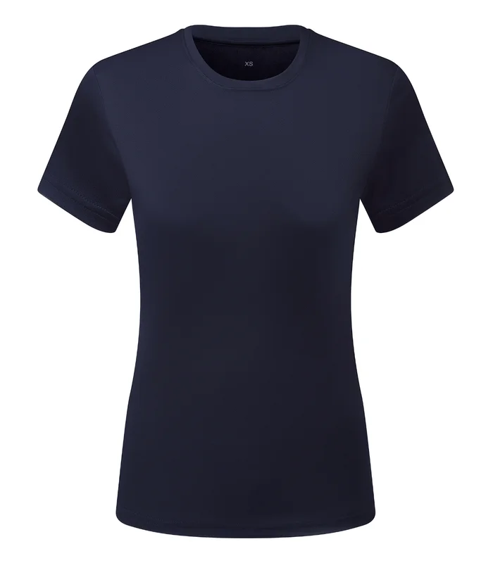 TriDri® TriDri® Womens TriDri® Ion-Charge recycled textured tee in French Navy
