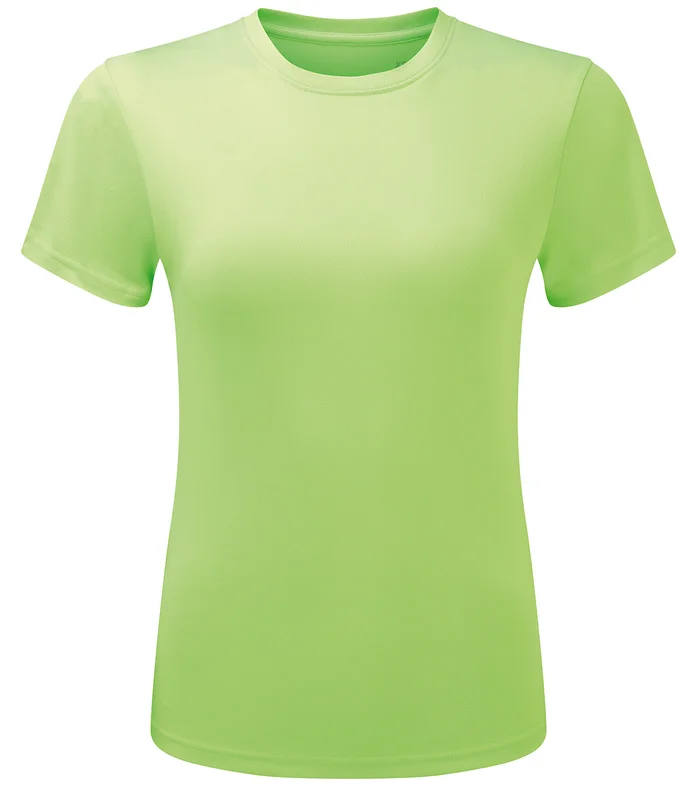 TriDri® TriDri® Womens TriDri® Ion-Charge recycled textured tee in Lightning Green