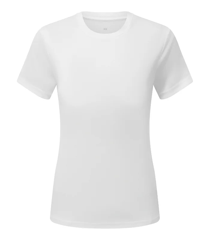 TriDri® TriDri® Womens TriDri® Ion-Charge recycled textured tee in White