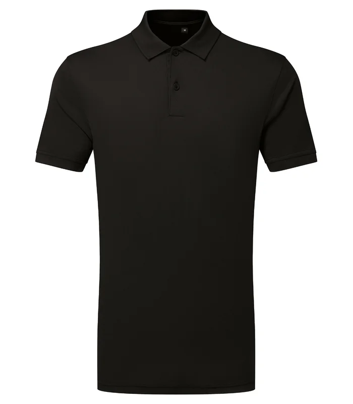 TriDri® TriDri® TriDri® Ion-Charge panelled polo in Black
