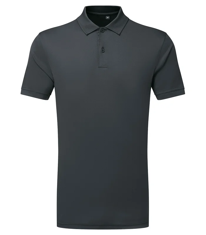 TriDri® TriDri® TriDri® Ion-Charge panelled polo in Charcoal