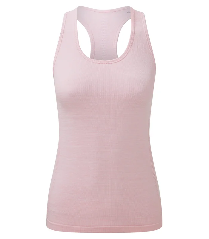 TriDri® TriDri® Women's TriDri® recycled seamless 3D fit multi-sport flex vest in Light Pink Melange