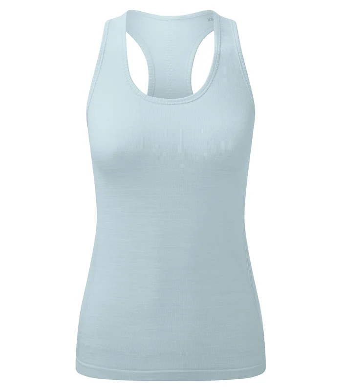 TriDri® TriDri® Women's TriDri® recycled seamless 3D fit multi-sport flex vest in Sky Blue Melange