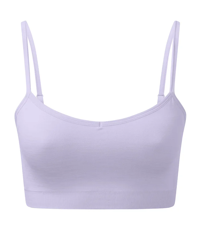 TriDri® TriDri® Women's TriDri® recycled seamless 3D fit multi-sport flex bra in Lilac Melange