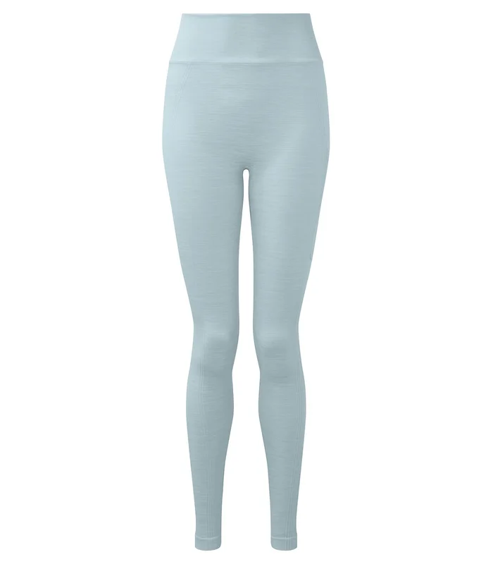 TriDri® TriDri® Women's TriDri® recycled seamless 3D fit multi-sport flex leggings in Sky Blue Melange