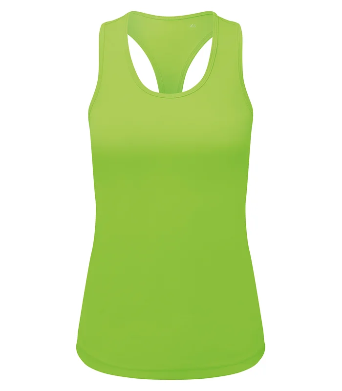 TriDri® TriDri® Womens TriDri® recycled performance slim racerback vest in Lightning Green