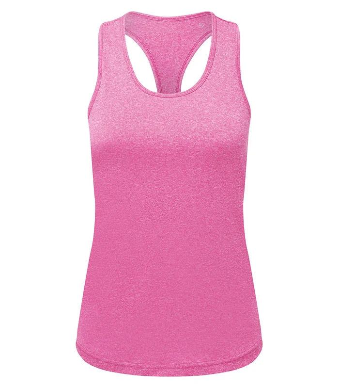 TriDri® TriDri® Womens TriDri® recycled performance slim racerback vest in Pink Melange