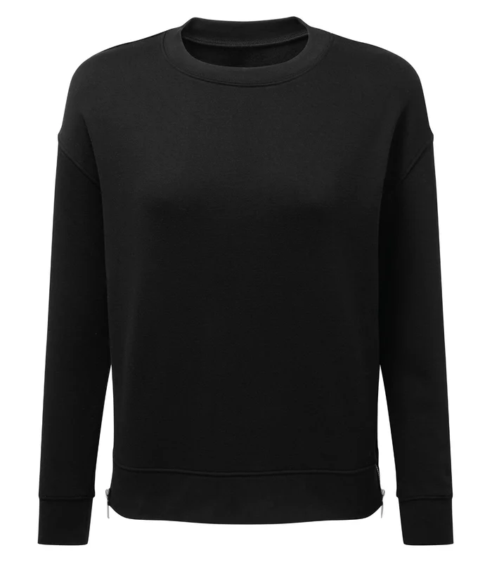 TriDri® TriDri® Women's TriDri® Recycled Chill Zip Sweatshirt in Black