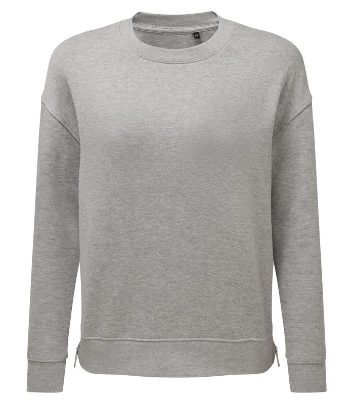 TriDri® TriDri® Women's TriDri® Recycled Chill Zip Sweatshirt in Heather Grey