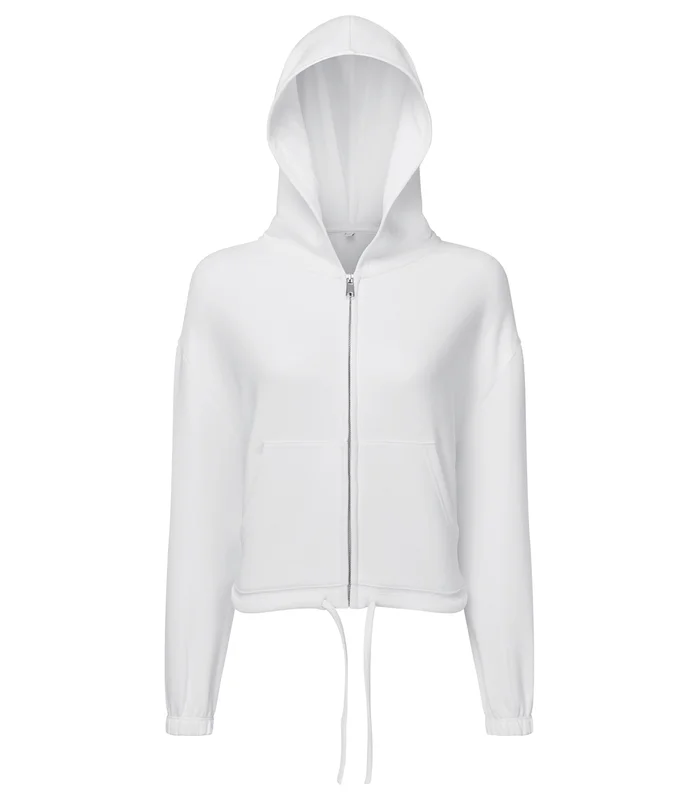 TriDri® TriDri® Womens TriDri® recycled drawstring full-zip hoodie in White