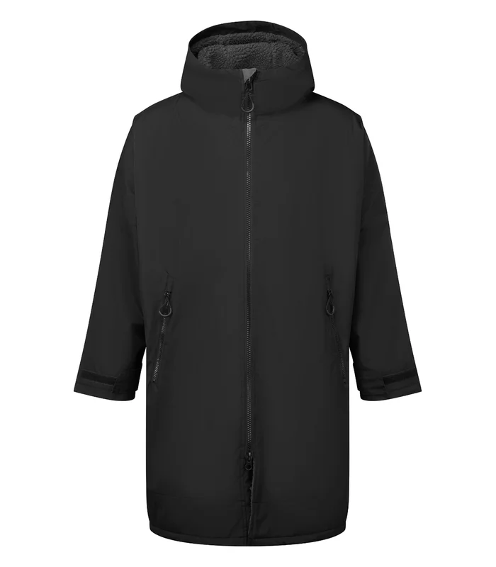 TriDri® TriDri® TriDri® All-seasons waterproof changing robe in Black/Charcoal