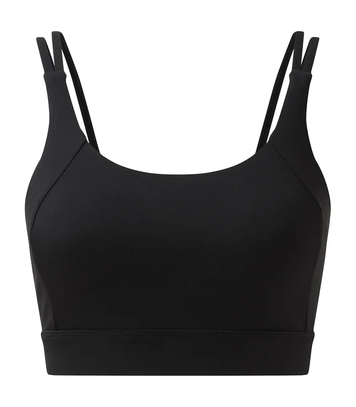 TriDri® TriDri® Women's TriDri® crossback sports bra (medium impact) in Black