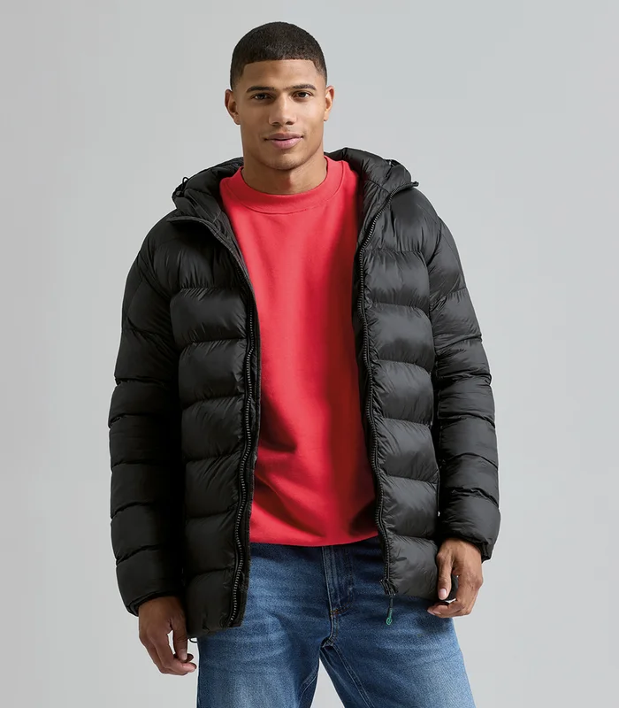 2786 2786 Solitude recycled hooded jacket in Black