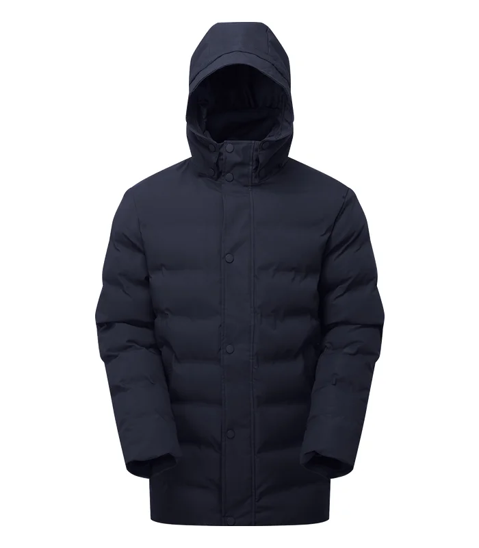 2786 2786 Recycled bonded longline padded jacket in Navy