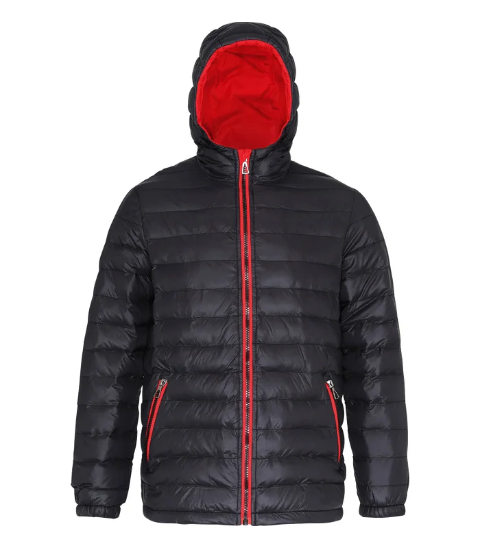2786 2786 Padded jacket in Black/Red