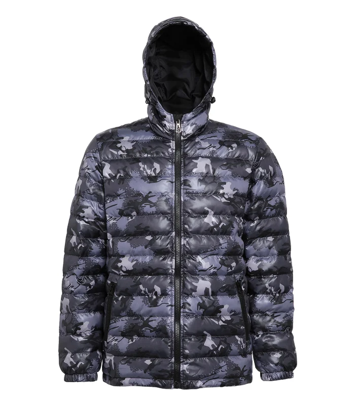 2786 2786 Padded jacket in Camo Grey