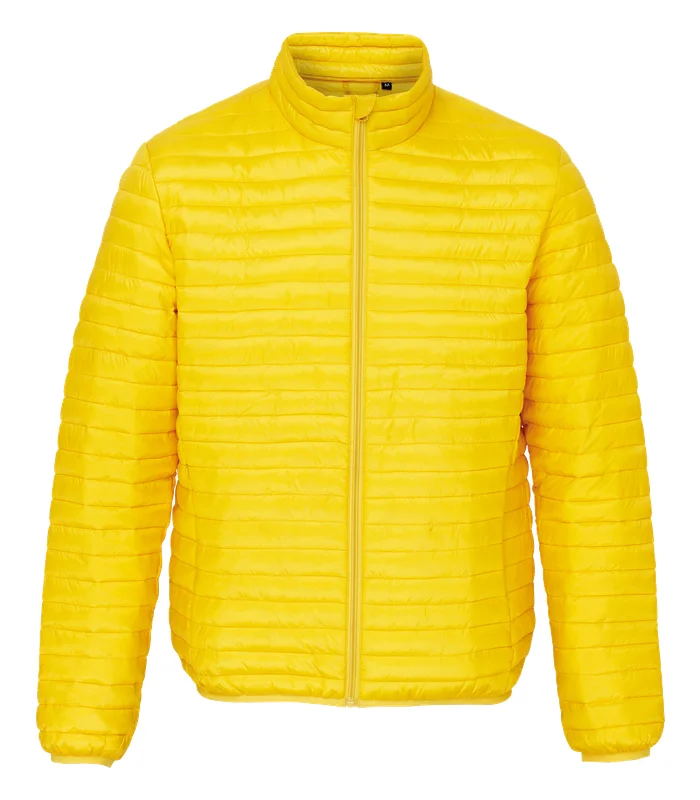2786 2786 Tribe fineline padded jacket in Bright Yellow