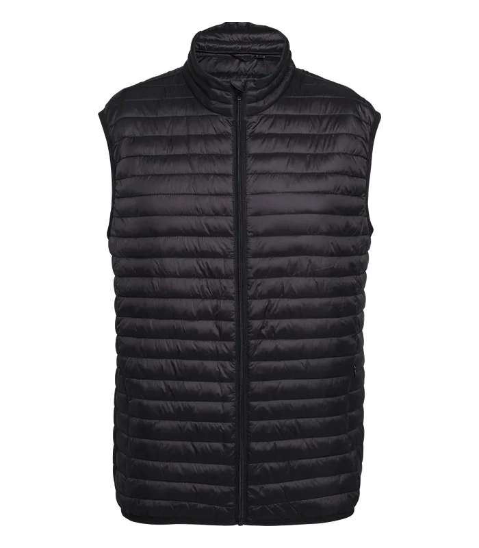 2786 2786 Tribe fineline padded gilet in Black