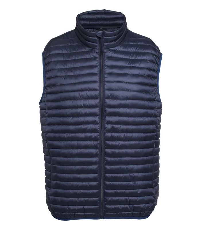 2786 2786 Tribe fineline padded gilet in Navy