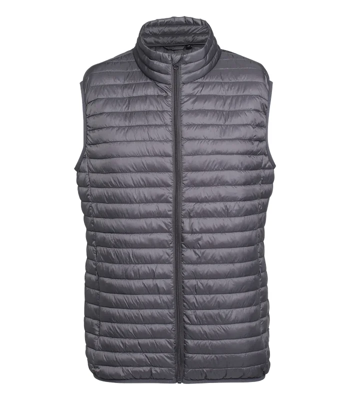 2786 2786 Tribe fineline padded gilet in Steel