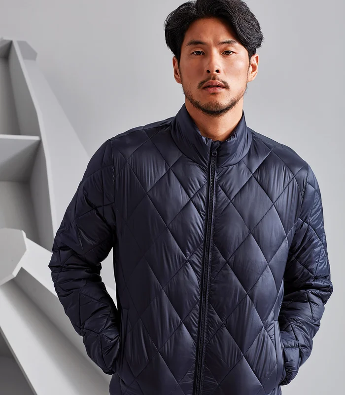 2786 2786 Diamond pane padded Jacket in Black