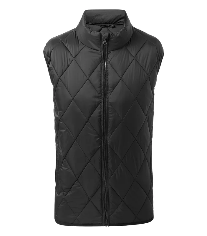 2786 2786 Diamond pane padded gilet in Black
