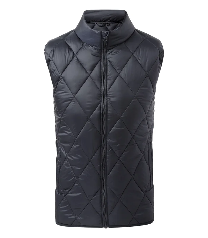 2786 2786 Diamond pane padded gilet in Navy