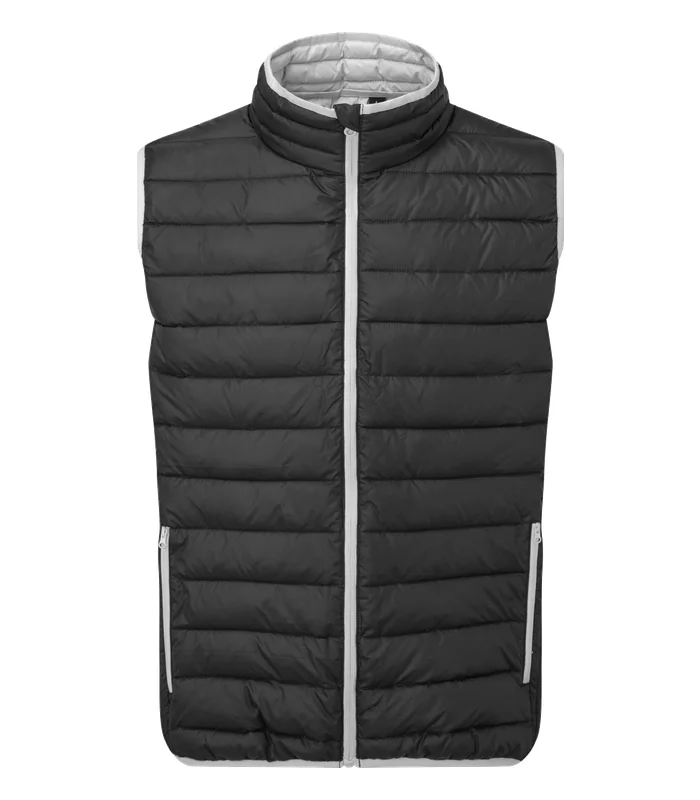 2786 2786 Traverse padded gilet in Black/Light Grey