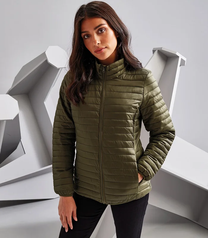 2786 2786 Women's tribe fineline padded jacket in Aubergine*