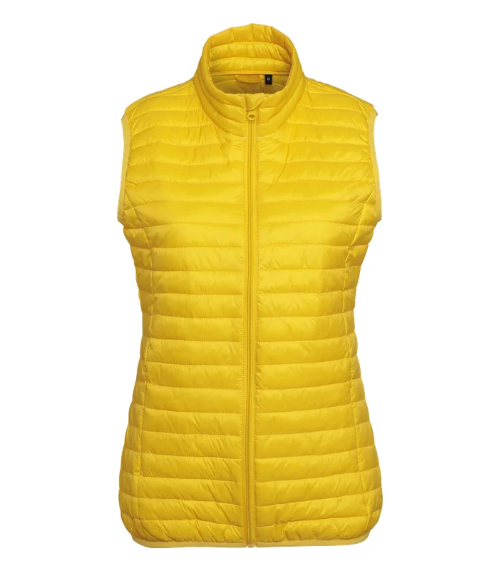 2786 2786 Women's tribe fineline padded gilet in Bright Yellow