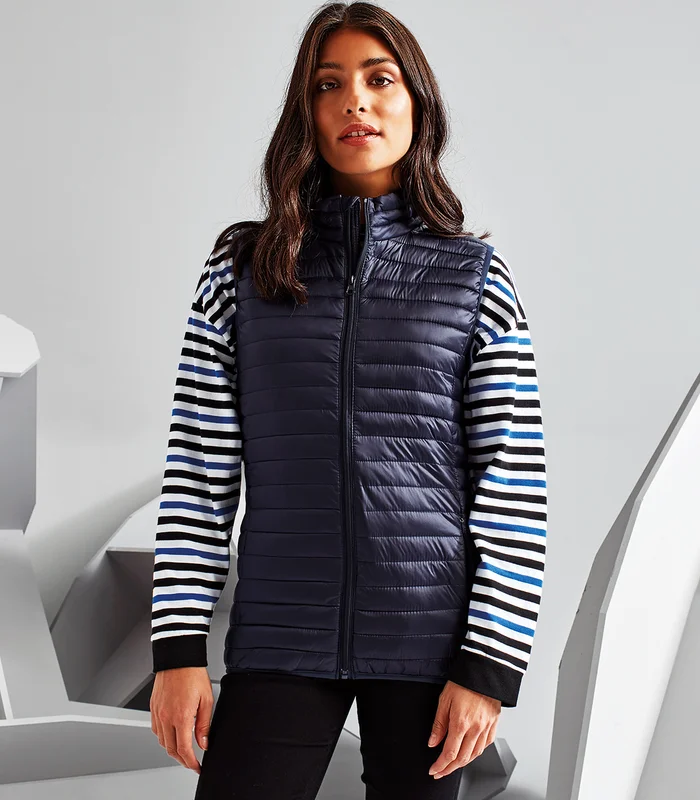 2786 2786 Women's tribe fineline padded gilet in Black