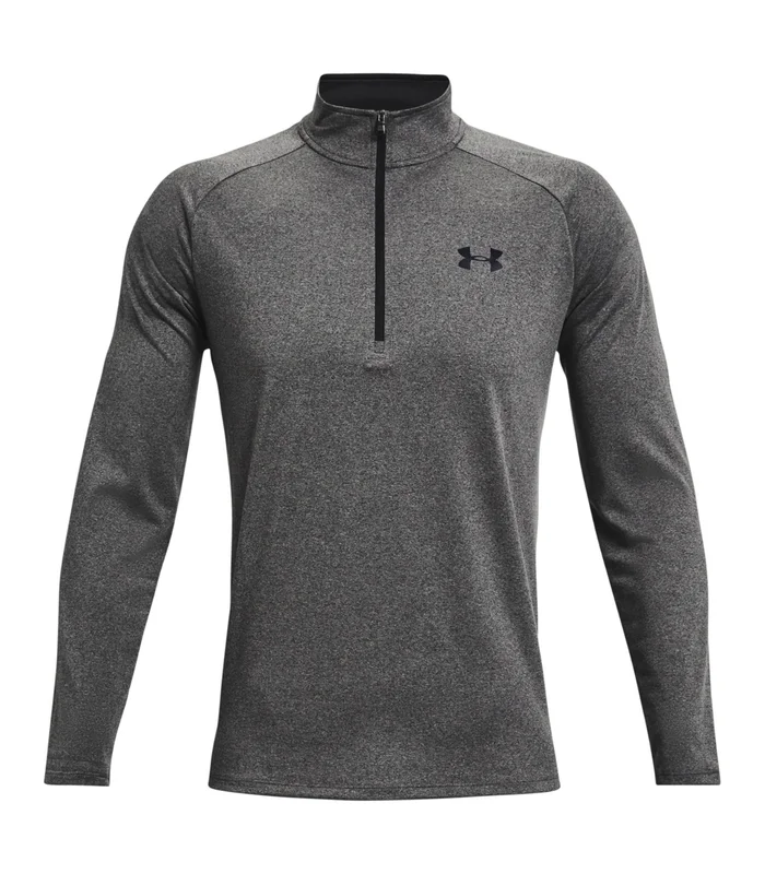 Under Armour Under Armour Tech 2.0 1/2 zip long sleeve in Carbon Heather/Black
